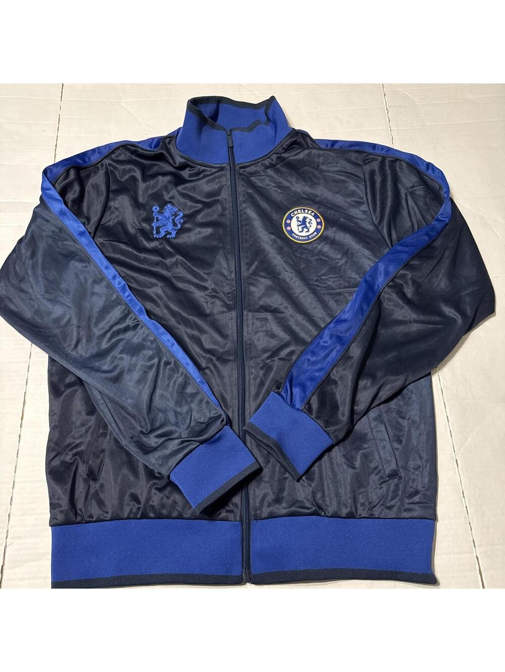 Chelsea Football Club Official Soccer  Retro Track Top Jacket Mens Large